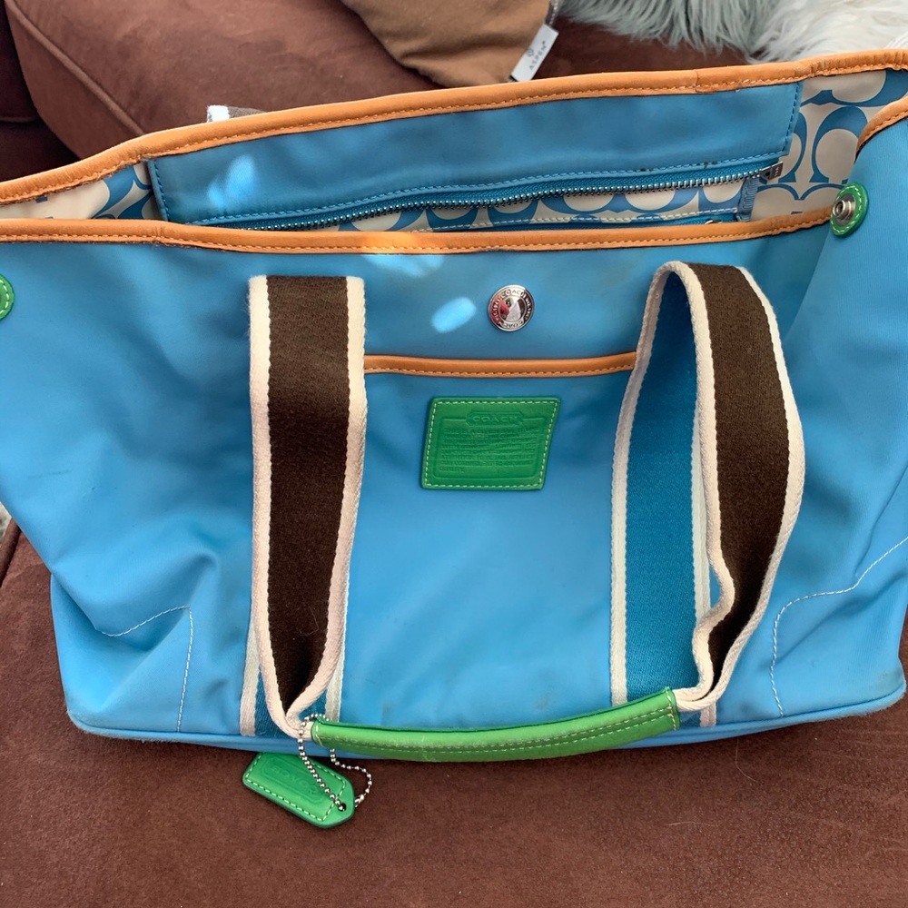 Coach waterproof bag! Gently worn.